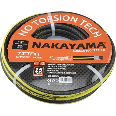 NAKAYAMA ΛΑΣΤΙΧΟ TITAN 3 ΕΠΙΣΤΡΩΣΕΙΣ 15Μ 5/8'' GH6400 (019329)