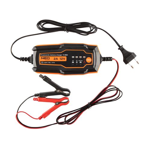 NEO TOOLS Φορτιστής - Συντηρητής μπαταριών αυτόματος 12V-2A (11-890)