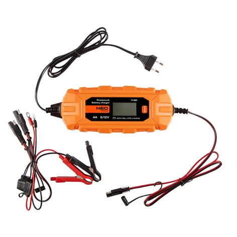 NEO TOOLS Φορτιστής - Συντηρητής μπαταριών αυτόματος 6/12V-4A (11-891)