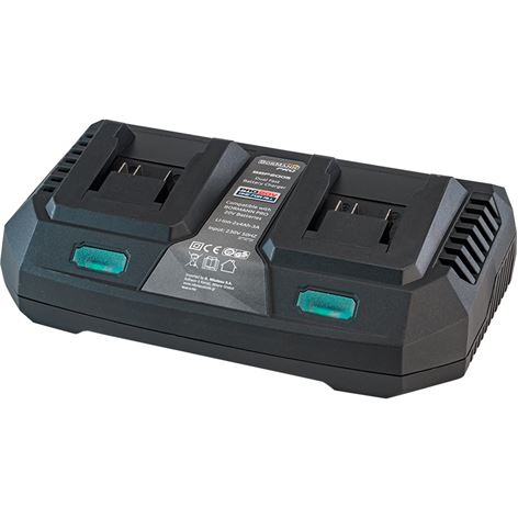 BORMANN ΦΟΡΤΙΣΤΗΣ ΔΙΠΛΗΣ ΜΠΑΤΑΡΙΑΣ 20V Li-Ion-2x4Ah-3A-PRO BBP2005 (036425)