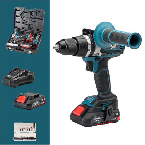 BORMANN ΔΡΑΠΑΝΟΚΑΤΣΑΒΙΔΟ ΚΡΟΥΣΤΙΚΟ BRUSHLESS 20V 2X2Ah PRO BBP5140(035145)