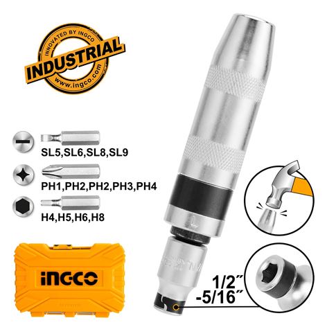 INGCO Σφυροκατσάβιδο Σετ 13 τεμ. με Μύτες (HIDS1301)