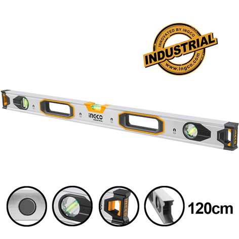 INGCO Επαγγελματικό Αλφάδι Μαγνητικό 120cm (HSL38120M)