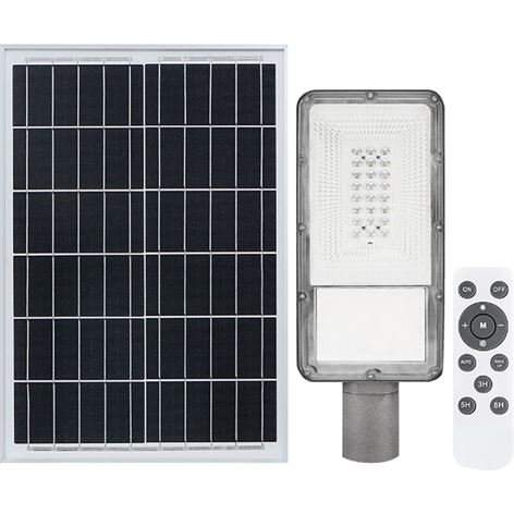 BORMANN ΗΛΙΑΚΟ ΦΩΤΙΣΤΙΚΟ ΔΡΟΜΟΥ LED 100W ΑΔΙΑΒΡΟΧΟ ΜΕ ΦΩΤΟΒΟΛΤΑΪΚΟ ΠΑΝΕΛ 5V/30W BLF3100 (052470)