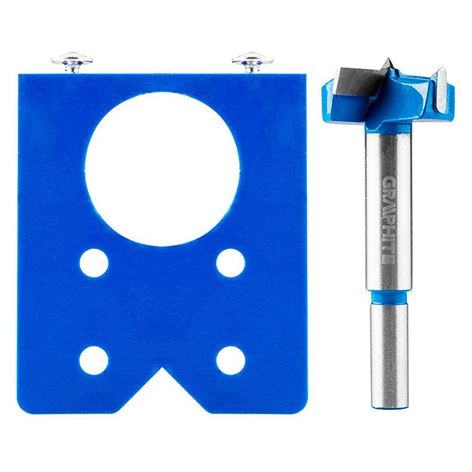 GRAPHITE Τρυπάνι μεντεσέδων 35mm με οδηγό (57H002)