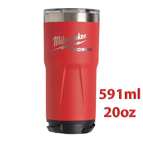 MILWAUKEE PACKOUT Ποτήρι θερμός Κόκκινο 591ml (20oz) (4932479074)