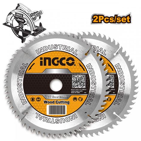 INGCO Δίσκοι Κοπής Ξύλου 2τμχ 40T 235x30mm (TSB1235252)