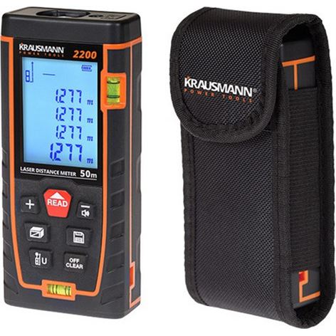 KRAUSMANN ΜΕΤΡΗΤΗΣ ΑΠΟΣΤΑΣΕΩΝ ΛΕΪΖΕΡ 50Μ 2200 (69685)