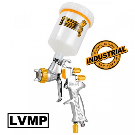 INGCO Πιστόλι Βαφής Αέρος LVMP Άνω Δοχείο 600cc (ASG1065)