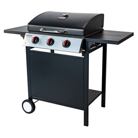 BORMANN BBQ3000 ΨΗΣΤΑΡΙΑ ΥΓΡΑΕΡΙΟΥ 3 ΕΣΤΙΩΝ ΜΕ ΜΑΝΤΕΜΕΝΙΑ ΣΧΑΡΑ (015406)