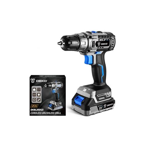 DEKO Δραπανοκατσάβιδο Μπαταρίας Brushless 20V Λιθίου 2.0Αh (DKBL20DU3-H)