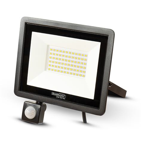 BORMANN ΠΡΟΒΟΛΕΑΣ LED 10W ΜΕ ΑΝΙΧΝΕΥΤΗ ΚΙΝΗΣΗΣ 4000K 800Lumen 120° ΑΔΙΑΒΡΟΧΟΣ (052401)