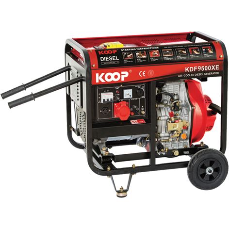 KOOP KDF9500XE ΓΕΝΝΗΤΡΙΑ ΠΕΤΡΕΛΑΙΟΥ 8.3 KVA ΑΝΟΙΧΤΟΥ ΤΥΠΟΥ ΜΟΝΟΦΑΣΙΚΗ (116350)+12 ΑΤΟΚΕΣ ΔΟΣΕΙΣ