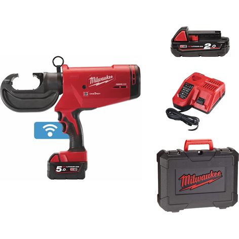 MILWAUKEE M18 HCCT109/42-522C ΥΔΡΑΥΛΙΚΗ ΠΡΕΣΣΑ ΑΚΡΟΔΕΚΤΩΝ 109KN 2x5.0Ah(4933459273)+12 ΑΤΟΚΕΣ ΔΟΣΕΙΣ
