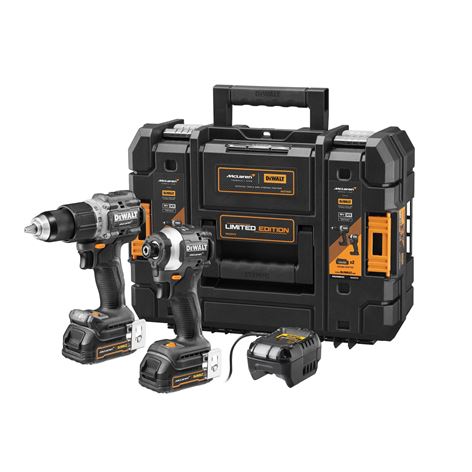 DEWALT DCK200ME2GT-QW MCLAREN POWERSTACK Σετ Παλμικό & Κρουστικό Δράπανο 18V 2x1.7Ah(DCK200ME2GT-QW)
