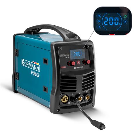 BORMANN Pro BIW1310 Ηλεκτροκόλληση MIG/MMA 200A,Gas/Νο Gas,1/3/5Kg (0,6-1mm) (061991)