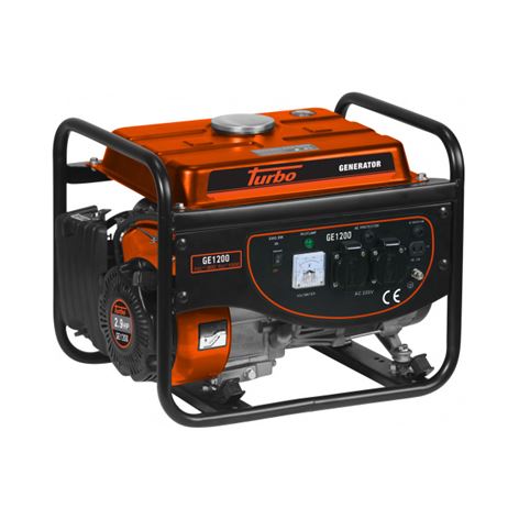 TURBO GE1200 Γεννήτρια βενζίνης 1000W 2.9Hp (GE1200)