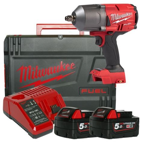 MILWAUKEE M18 FHIWF12-502X FUEL™ ½″ ΚΡΟΥΣΤΙΚΟ ΜΠΟΥΛ/ΚΛEΙΔΟ ΥΨΗΛΗΣ ΡΟΠΗΣ 2x5.0Ah (49334596)