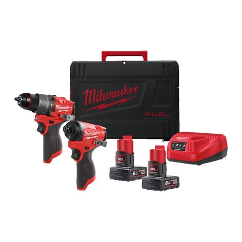 MILWAUKEE SET M12 FUEL™ FPP2A2-602X ΚΡΟΥΣΤΙΚΟ ΔΡΑΠΑΝΟΚΑΤΣΑΒΙΔΟ+ΠΑΛΜΙΚΟ ΚΑΤΣΑΒΙΔΙ ¼˝ HEX+2x6Ah