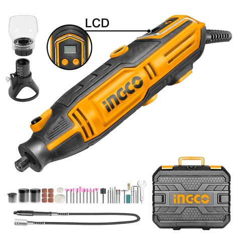 INGCO Μίνι Δράπανο Μοντελισμού με LCD οθόνη 200W (MG2008)
