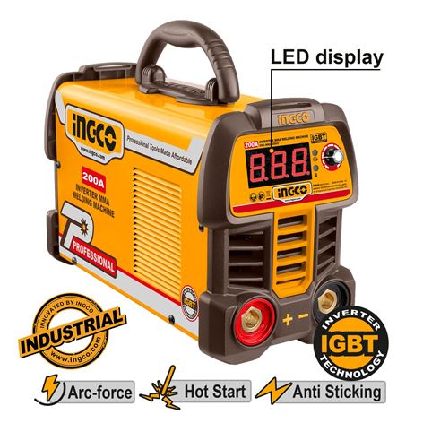 INGCO Ηλεκτροκόλληση Inverter 200Α (MMA20069)