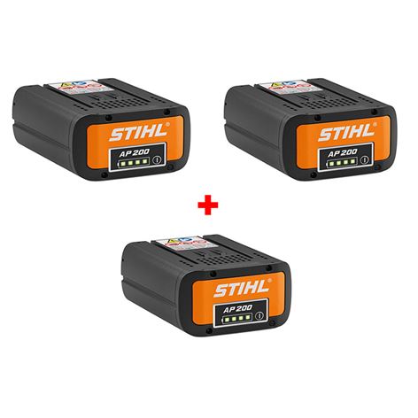 STIHL SET 3 τμχ Μπαταρίες AP 200 (AP200SET)