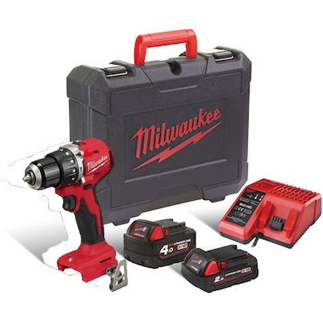 MILWAUKEE M18 BLPDR-422C ΚΡΟΥΣΤΙΚΟ ΔΡΑΠΑΝΟΚΑΤΣΑΒΙΔΟ BRUSHLESS ΜΕ 1x4.0Ah+1x2.0Ah (4933492825)