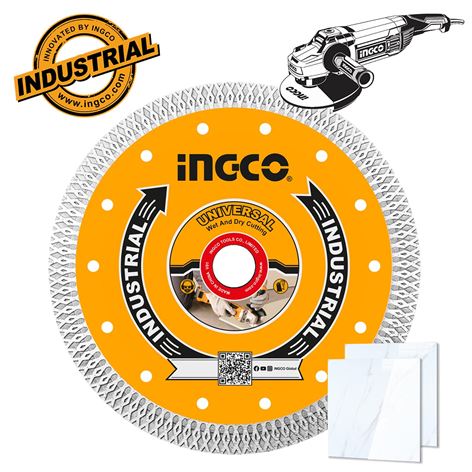 INGCO Διαμαντόδισκος Λεπτός Δομικών Υλικών 230mm x 2mm (DMD082301HT)