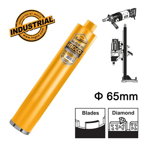 INGCO Διαμαντοκορώνα Μπετού Kαροτιέρας 65mm DCB580658)