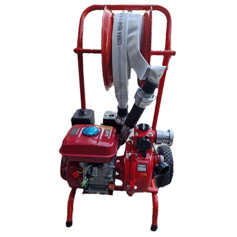 MIYAKE BA 50-75 Αντλία Πυρόσβεσης 7Hp 2" σε Bάση με Ανέμη, Αυλό και Μάνικα 30m(202384FIRE)