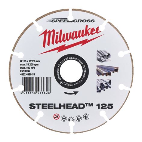 MILWAUKEE STEELHEAD™ Διαμαντόδισκος  Ø 125 MM (4932492015)