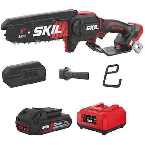 SKIL 0512CA Κλαδευτικό Αλυσοπρίονο Μπαταρίας 15cm Με Αυτόματη Λίπανση 1x2,5Ah (D00257)