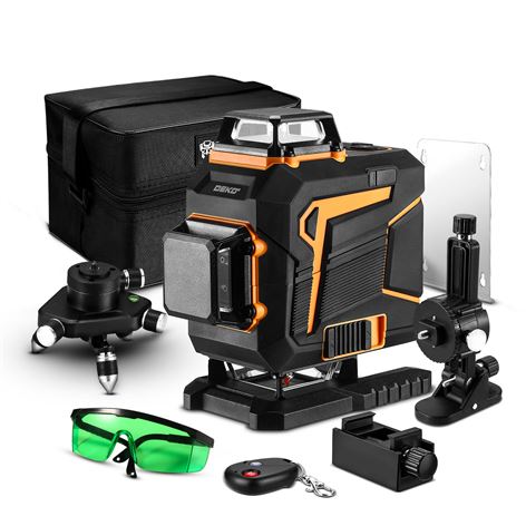 DEKO Αλφάδι Σταυρωτό Laser 360°  4D 16 Γραμμών (DKLL16PS1)