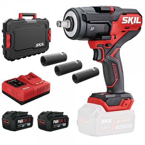 SKIL 3285JA (1) Μπουλονόκλειδο Μπαταρίας 2x5.0Ah + Ταχυφορτιστής + Βαλίτσα Μεταφοράς (D00287)