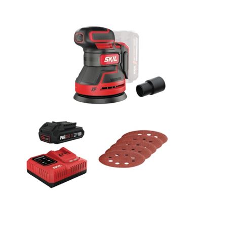 SKIL 3750FA Έκκεντρο Τριβείο Μπαταρίας 125mm 20V 1x2.5Ah + Φορτιστή 2,4Α + Τσάντα Μεταφοράς(D00237)