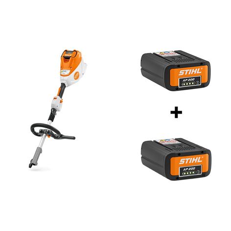 STIHL KMA120R Επαναφορτιζόμενος Κινητήρας KOMBI+ 2 Μπαταρίες AP200+ 12 ΑΤΟΚΕΣ ΔΟΣΕΙΣ