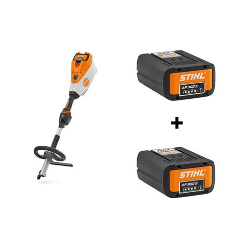STIHL KOMBI KMA135R Επαναφορτιζόμενος Κινητήρας +2 μπαταρίες AP300S