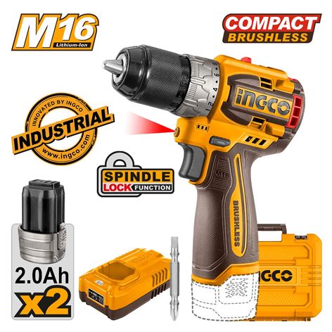 INGCO Δραπανοκατσάβιδο Μπαταρίας 16V Li-Ion 2x2.0Ah (CDLI16682)