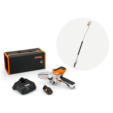 STIHL GTA 26 Ξυλοκοπτικό ΣΕΤ με Μπαταρία AS 2+Φορτιστή ΑL1+ Προέκταση +12 ΑΤΟΚΕΣ ΔΟΣΕΙΣ