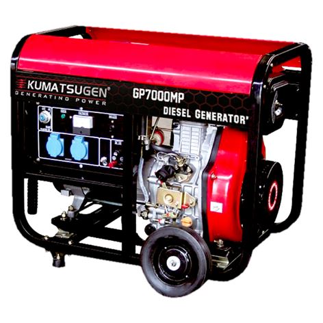 KUMATSUGEN GP7000MP ΓΕΝΝΗΤΡΙΑ ΠΕΤΡΕΛΑΙΟΥ ΜΕ ΜΙΖΑ+ΜΠΑΤΑΡΙΑ ΚΑΙ ΡΟΔΕΣ 6.6KVA (012283)