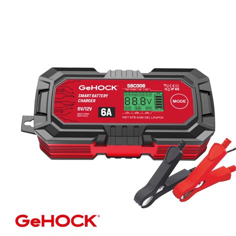 GeHOCK Φορτιστής-Συντηρητής Μπαταρίας Αυτ/του 12V 6A 100W (SBC006)
