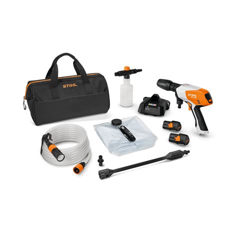 STIHL RCA 20 Επαναφορτιζόμενο Πλυστικό με 2 μπαταρίες AS 2 και φορτιστή AL 1  (RA020117613)