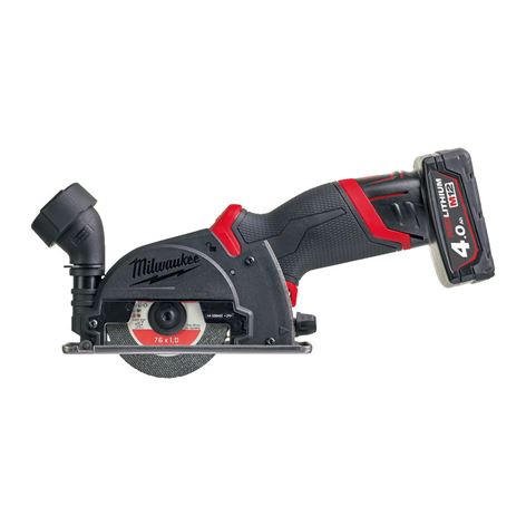 MILWAUKEE M12 FCOT-422X ΣΥΜΠΑΓΗΣ ΚΟΦΤΗΣ ΠΟΛΛΑΠΛΩΝ ΥΛΙΚΩΝ 1x4.0Ah & 1x2.0Ah(4933464619)+3 ΑΤΟΚΕΣ ΔΟΣΕ