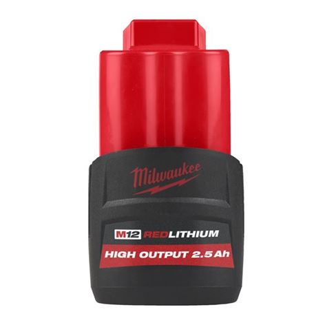 MILWAUKEE ΜΠΑΤΑΡΙΑ LI-ON M12 HB2.5 2,5AH MW (4932480164)