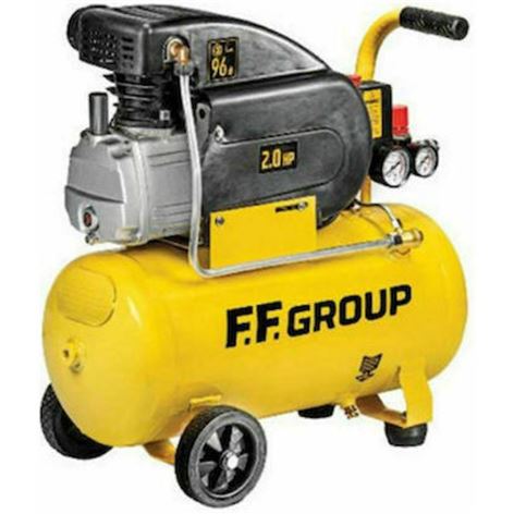 F.F. Group AC-D 224 Easy Μονοφασικό Κομπρεσέρ Αέρος 2hp 24lt (47243)