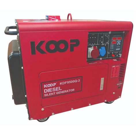 KOOP KDF 9500Q-3 DIESEL 8,3KVA 380V ΤΡΙΦΑΣΙΚΗ ΓΕΝΝΗΤΡΙΑ ΠΕΤΡΕΛΑΙΟΥ ΚΛΕΙΣΤΟΥ ΤΥΠΟΥ (116362)