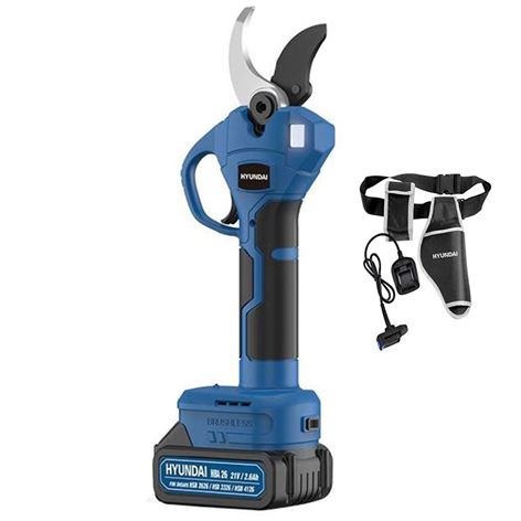 HYUNDAI ΗSB4126 ΨΑΛΙΔΙ ΜΠΑΤΑΡΙΑΣ 40mm ΜΕ 2x2.6Ah + ΖΩΝΗ ΜΕ ΘΗΚΗ ΚΑΙ ΚΑΛΩΔΙΟ (71E0302)