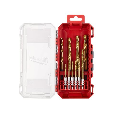 MILWAUKEE PACKOUT ΤΡΥΠΑΝΙΑ ΤΙΤΑΝΙΟΥ SHOCKWAVE Impact Duty HSS-G ΓΙΑ ΜΕΤΑΛΛΟ ΣΕΤ 10 ΤΕΜΑ (4932493865)