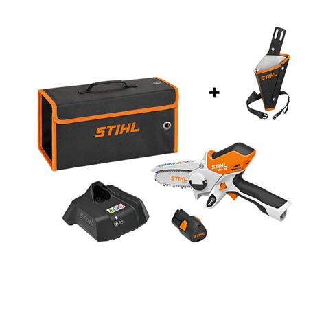 STIHL GTA 26 ΞΥΛΟΚΟΠΤΙΚΟ ΣΕΤ ΜΕ ΜΠΑΤΑΡΙΑ AS 2 ΦΟΡΤΙΣΤΗ ΑL1+ΘΗΚΗ ΖΩΝΗΣ ΑΞΙΑΣ 37,30€ +12 ΑΤΟΚΕΣ ΔΟΣΕΙΣ