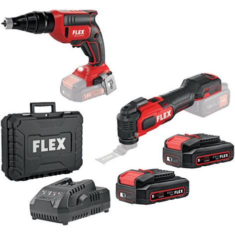 FLEX DW45 & MT18-EC TC/2.5 ΣΕΤ ΚΑΤΣΑΒΙΔΙ ΓΥΨΟΣΑΝΙΔΑΣ & ΠΟΛΥΕΡΓΑΛΕΙΟ ΜΠΑΤΑΡΙΑΣ+ 2x2.5Ah (532427)